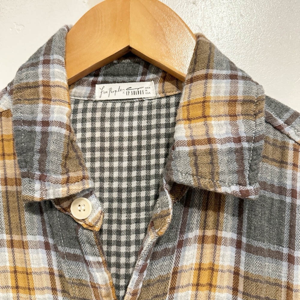 Free People x CP Shades Marci Plaid Coveralls Size Medium - Picture 5 of 11
